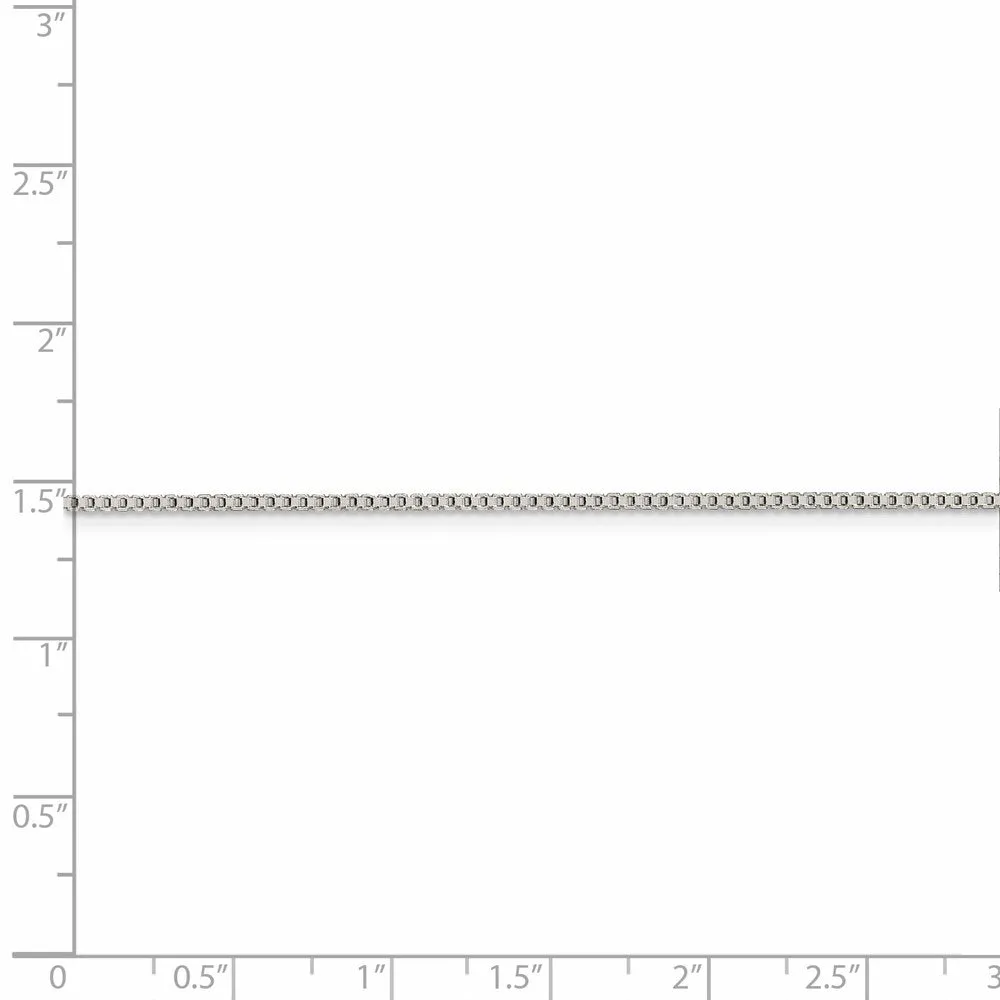 Sterling Silver 1.25mm Box Chain