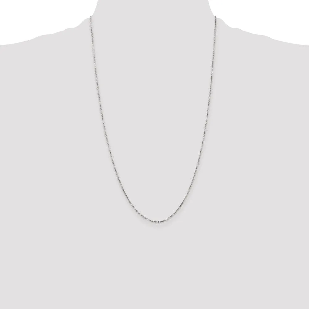 Sterling Silver 1mm Cable Chain