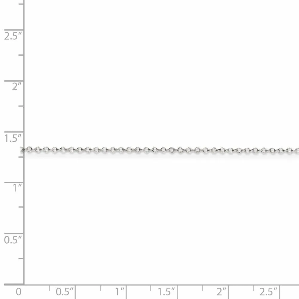 Sterling Silver 1mm Cable Chain