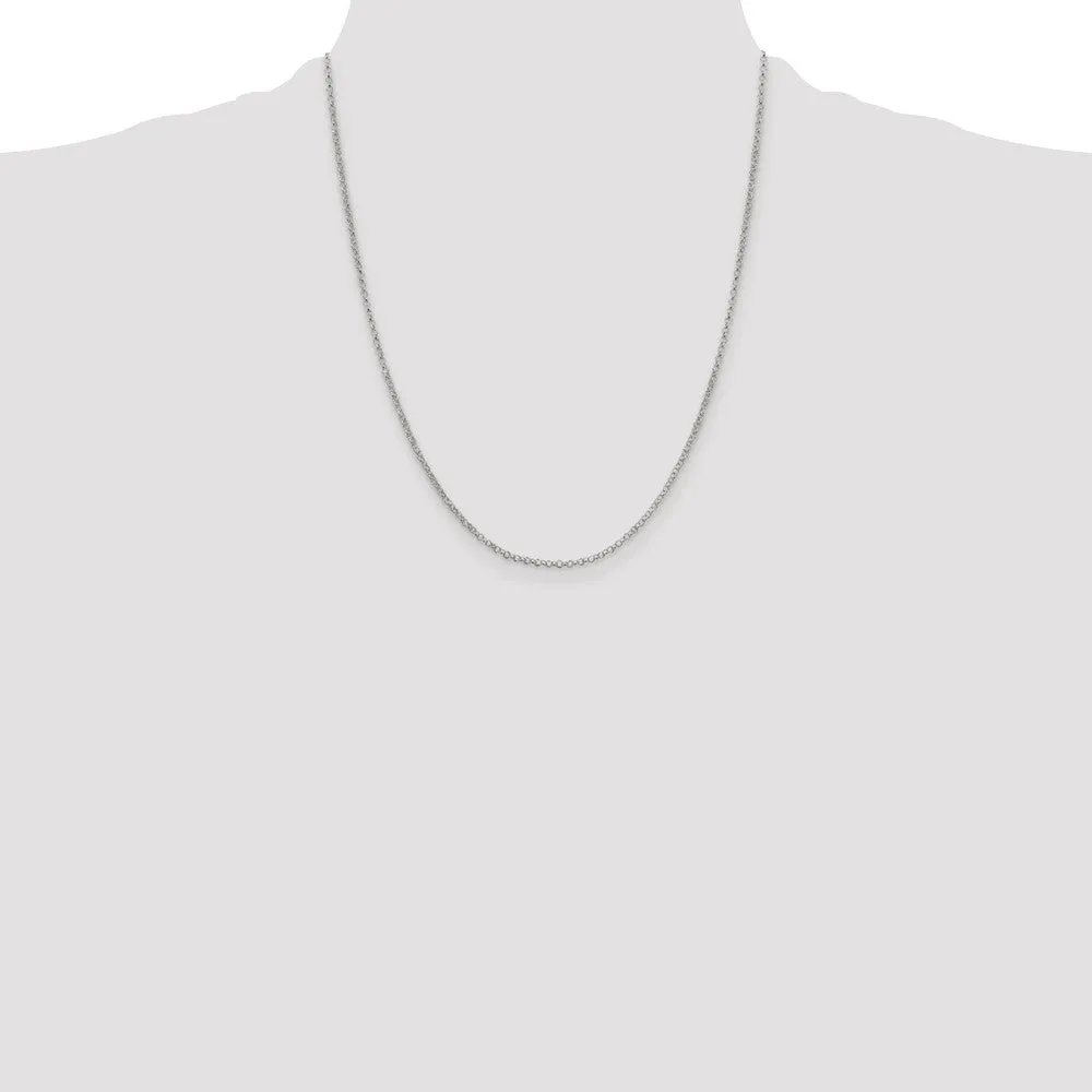 Sterling Silver 2mm Rolo Chain