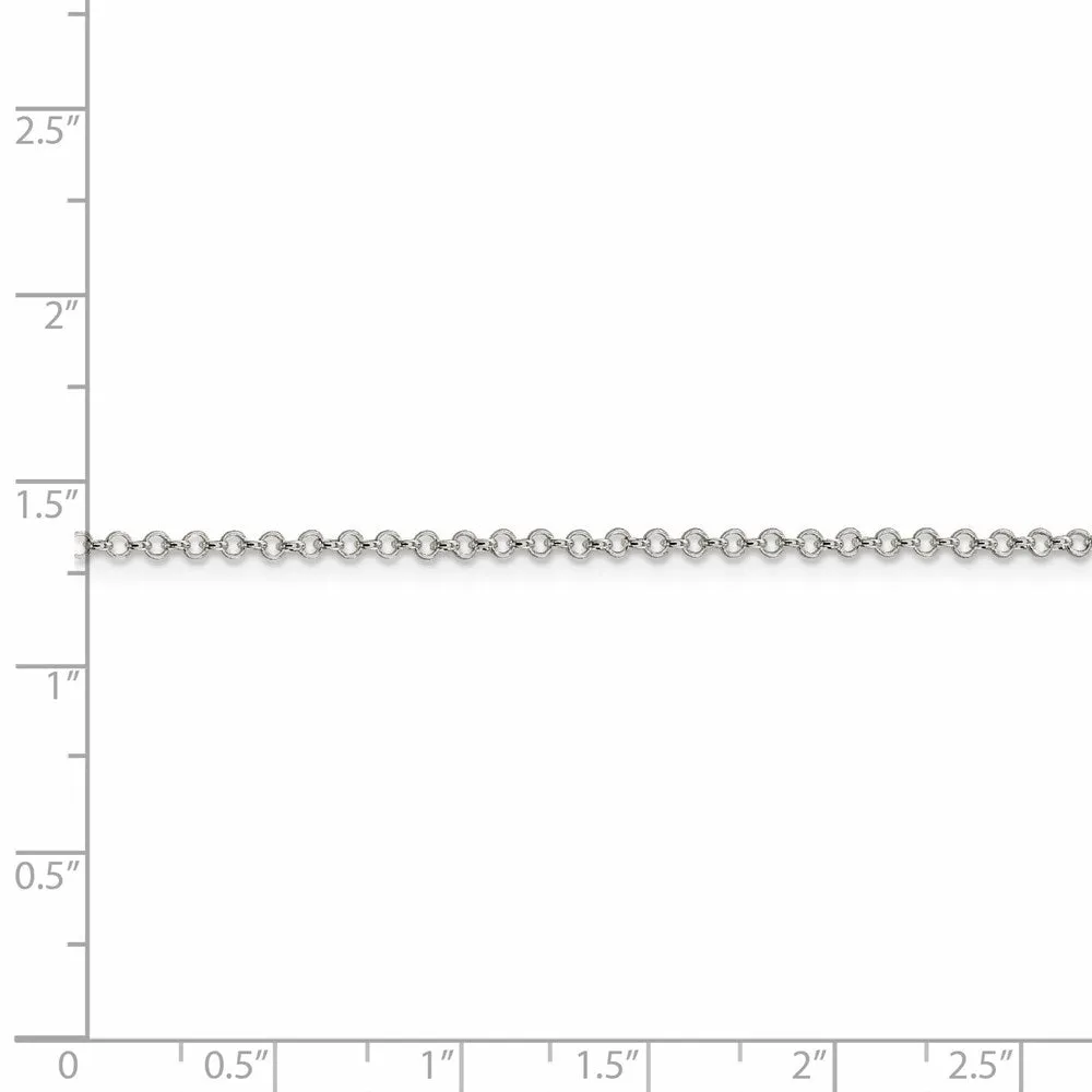 Sterling Silver 2mm Rolo Chain