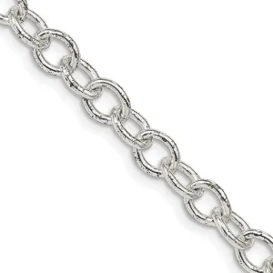 Sterling Silver 5.75mm Oval Cable Chain