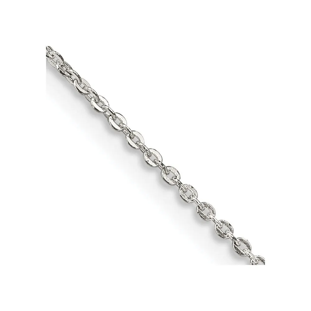 Sterling Silver .9mm Flat Link Cable Chain