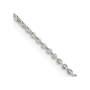 Sterling Silver .9mm Flat Link Cable Chain