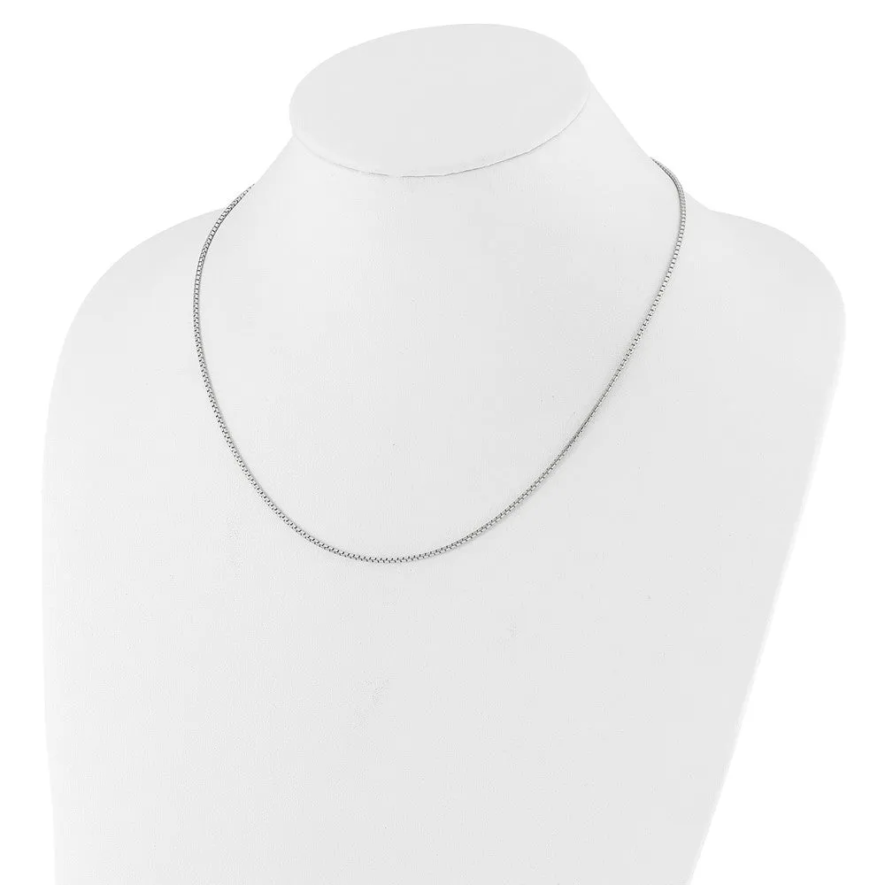 Sterling Silver Adjustable 1.5mm Round Box Chain