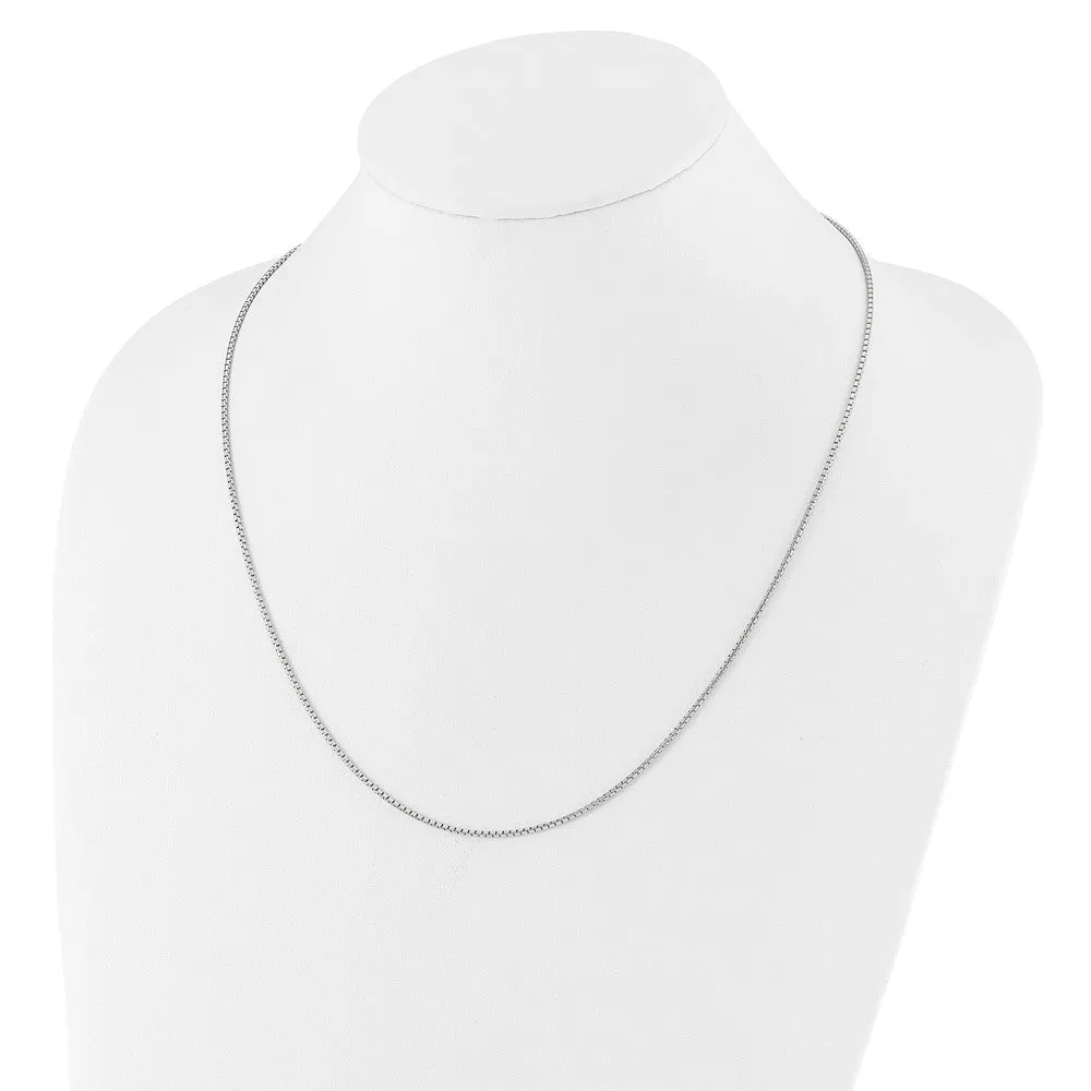 Sterling Silver Adjustable 1.5mm Round Box Chain
