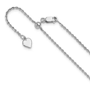 Sterling Silver Adjustable 1.75mm Cable Chain