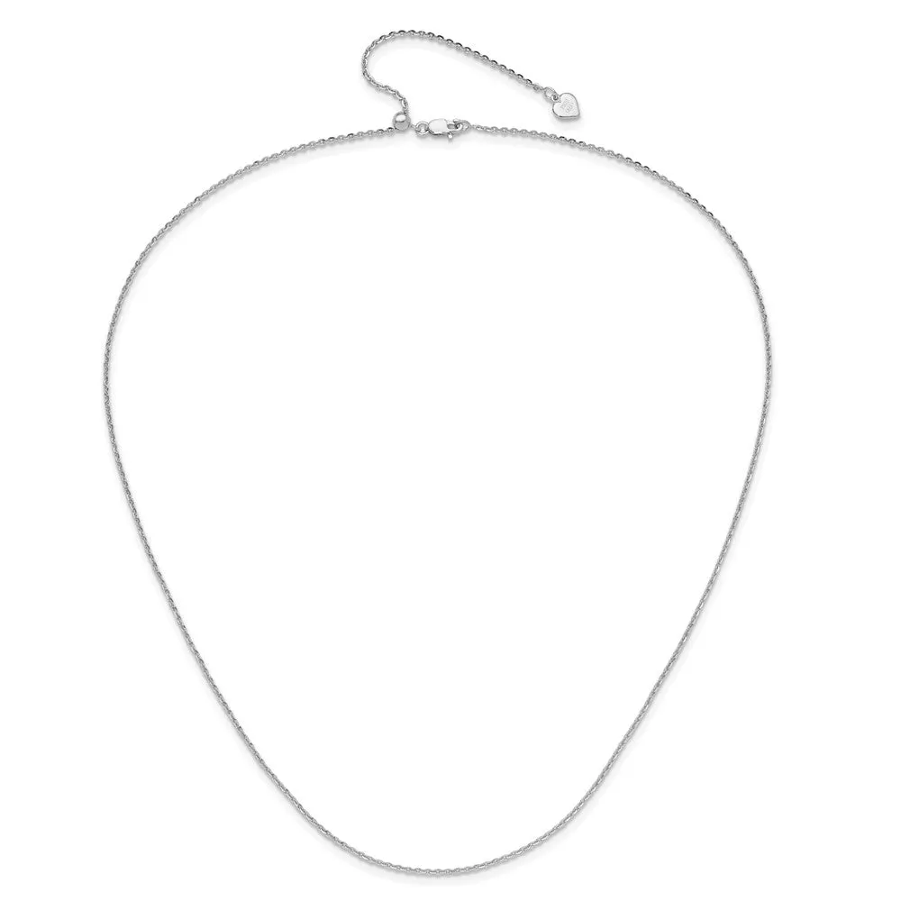 Sterling Silver Adjustable 1.75mm Cable Chain