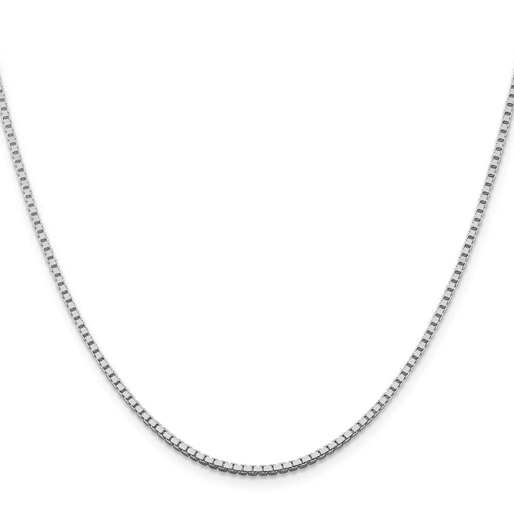 Sterling Silver Rhodium-plated 1.75mm Box Chain