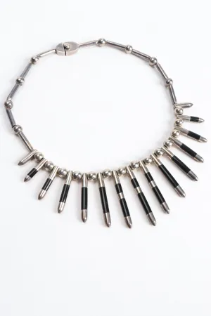 Sterling Silver Spike Necklace
