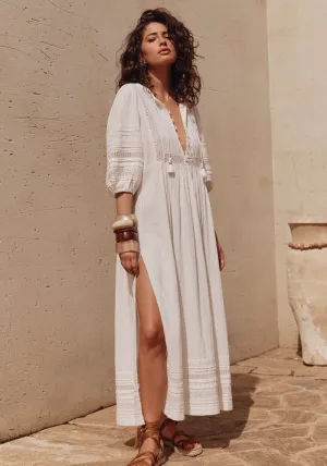 Stevie Lace Boho Dress - Camellia