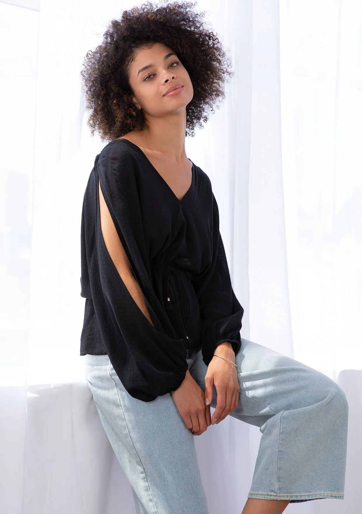 Sun Kissed Split Sleeve Top