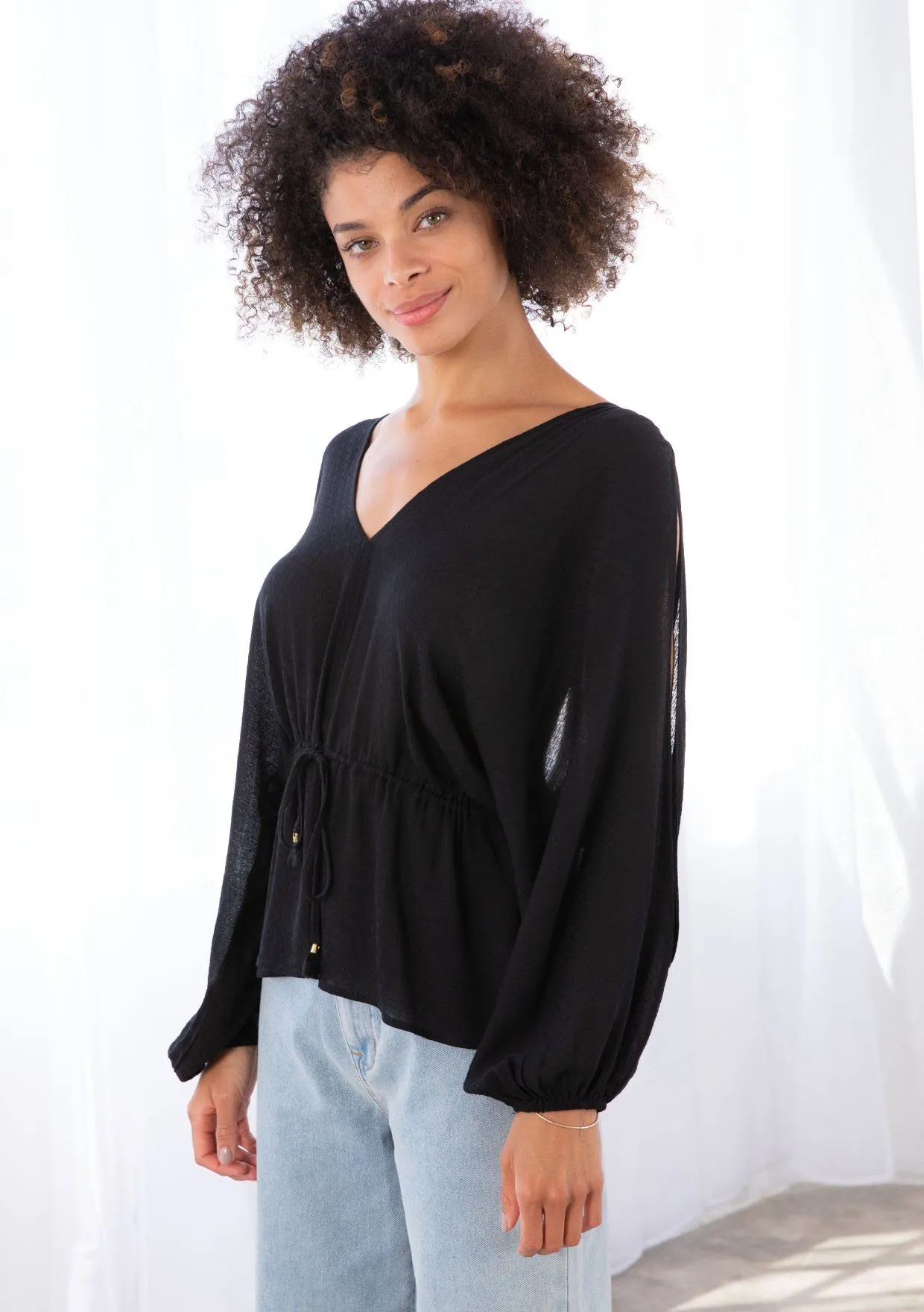 Sun Kissed Split Sleeve Top