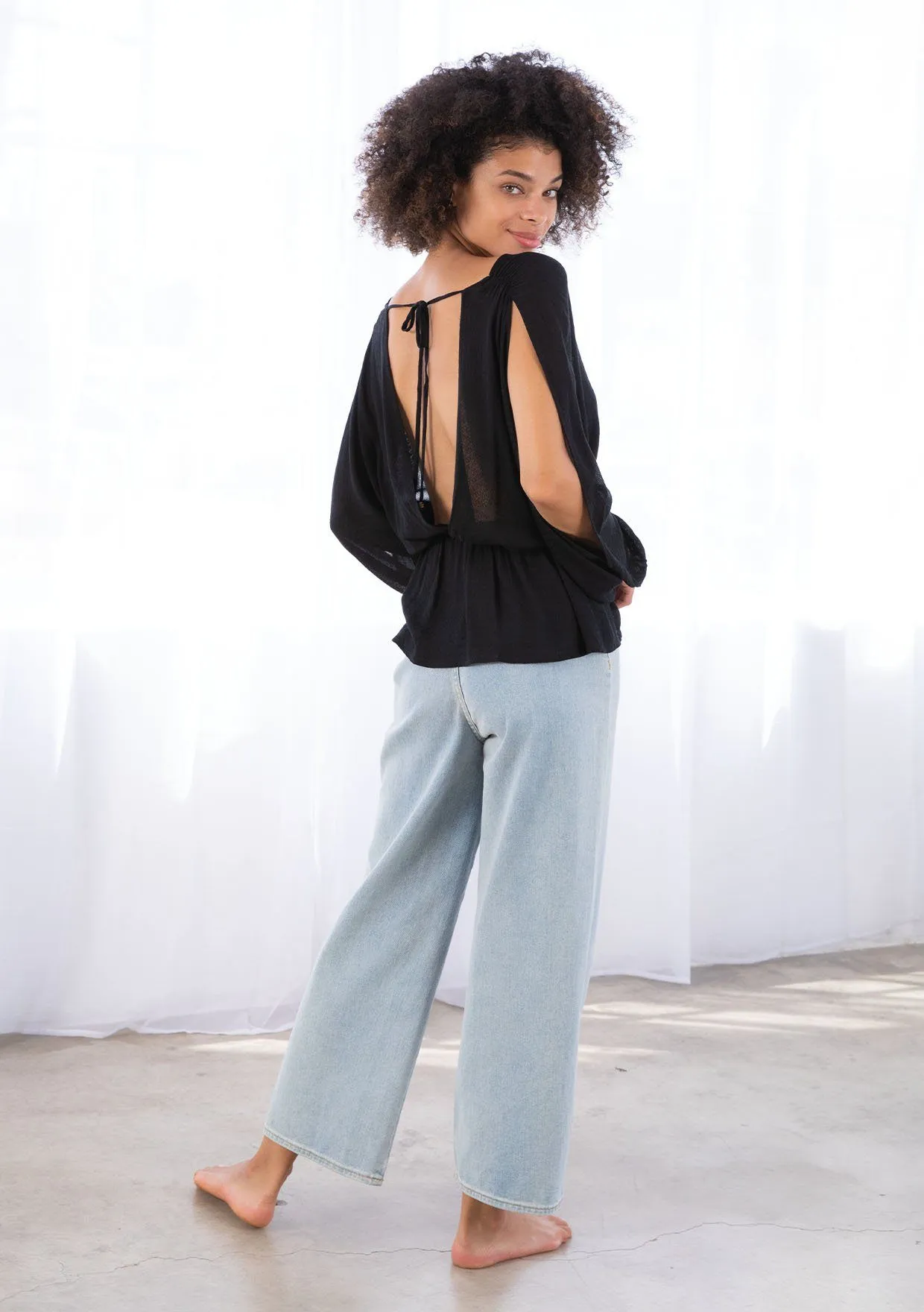 Sun Kissed Split Sleeve Top