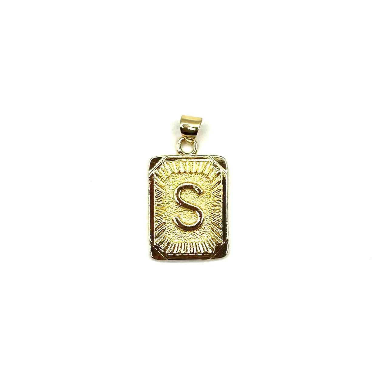 Sunburst Letter Charm