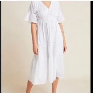Sundry prairie bohemian lace detail midi dress Size 4