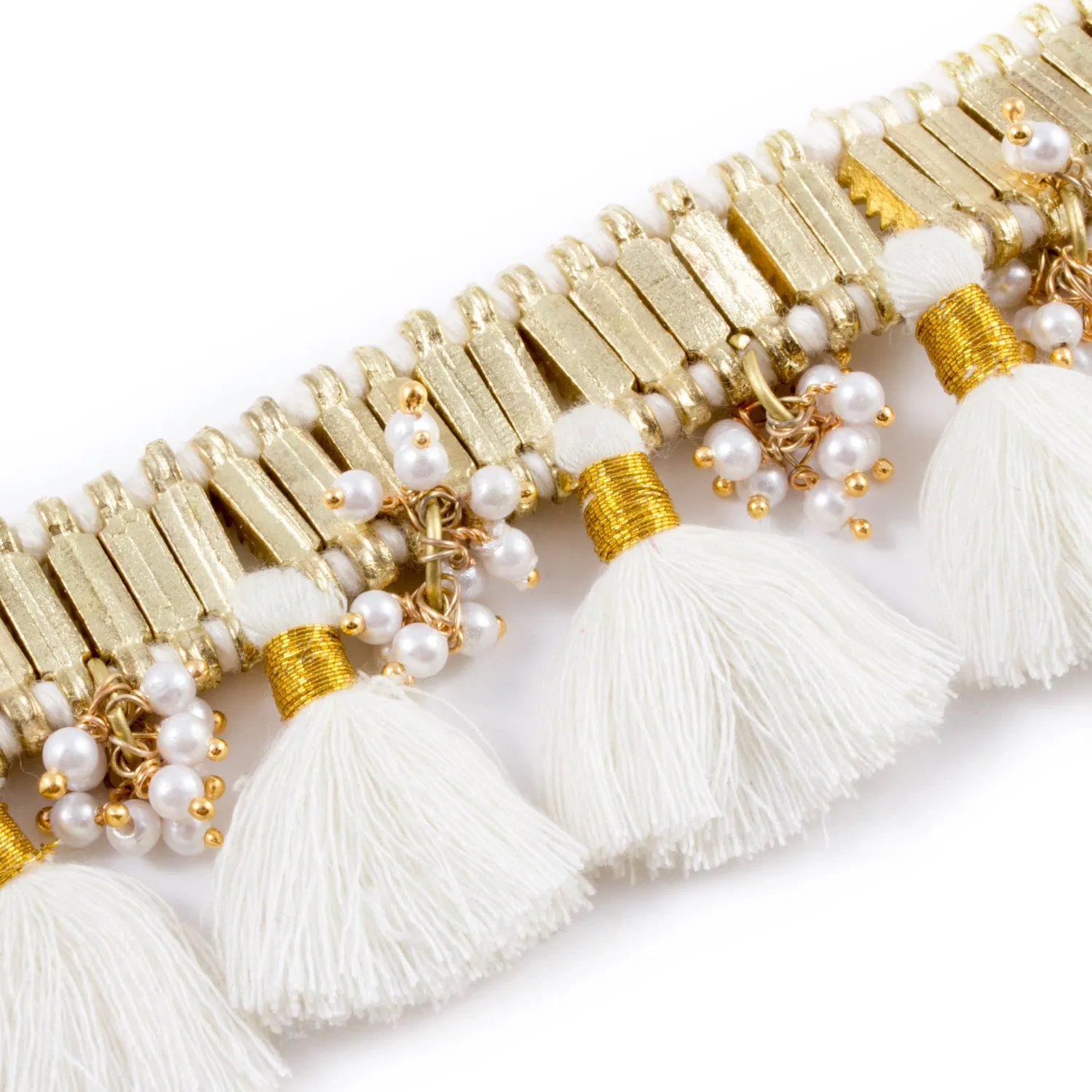 Sunshine Bracelet in White - Handmade in Egypt