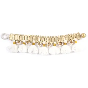 Sunshine Bracelet in White - Handmade in Egypt