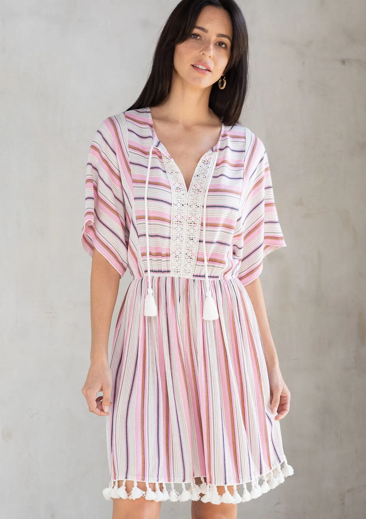 Takeoff Striped Mini Dress