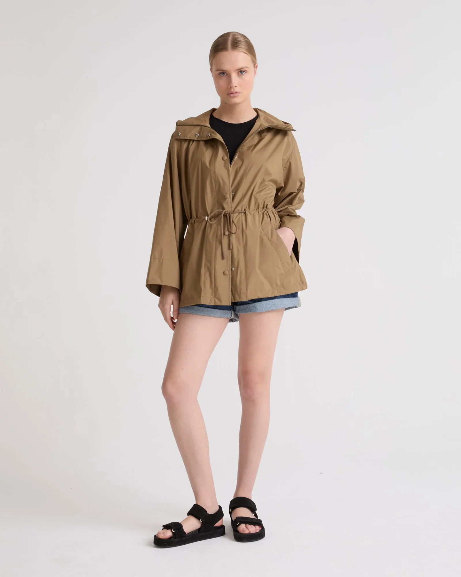 Technical fabric parka