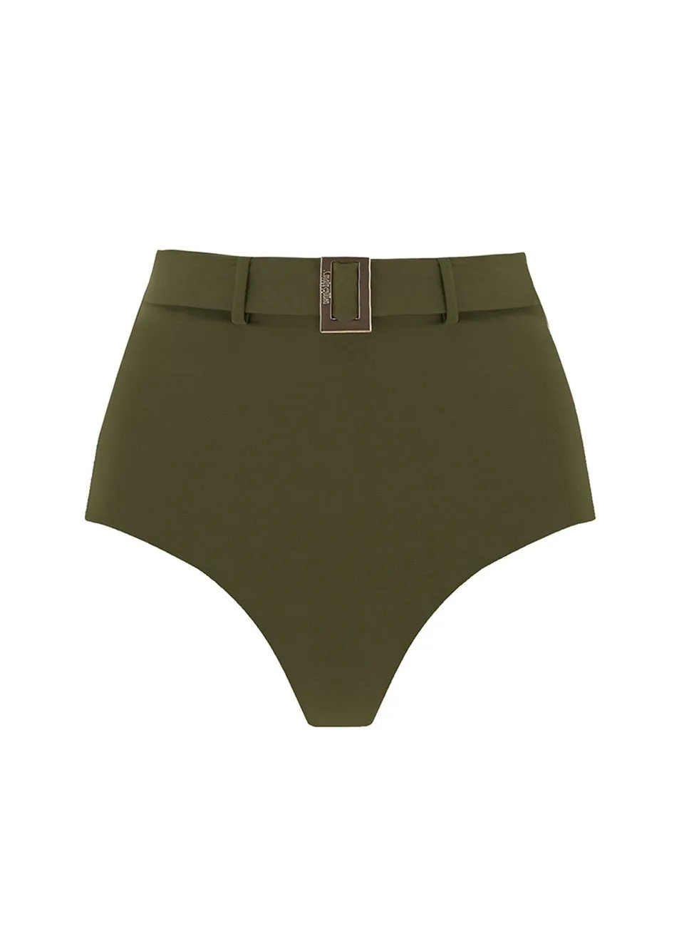 The Belted Brief (High Leg) - Olive