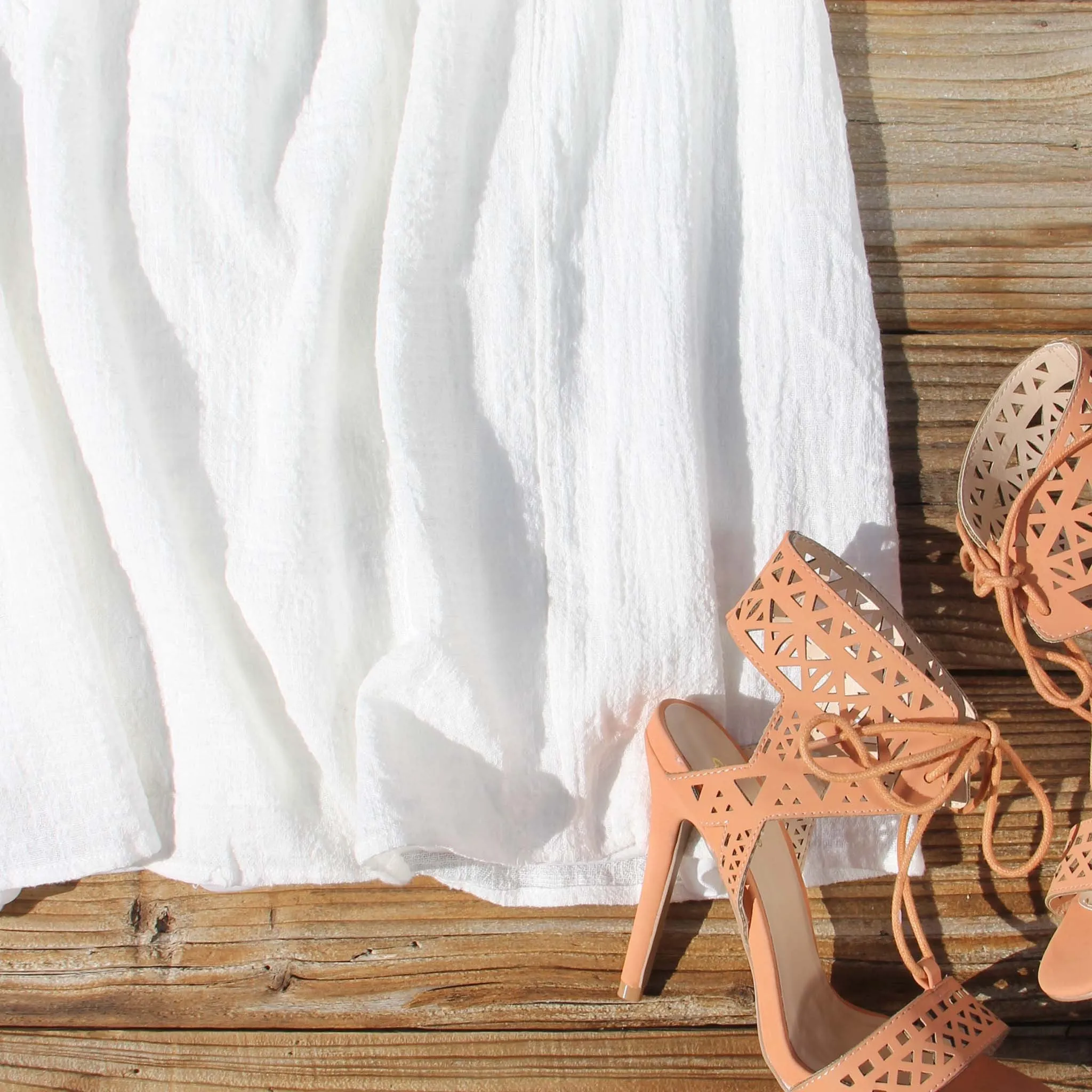 The Calypso Dress in White