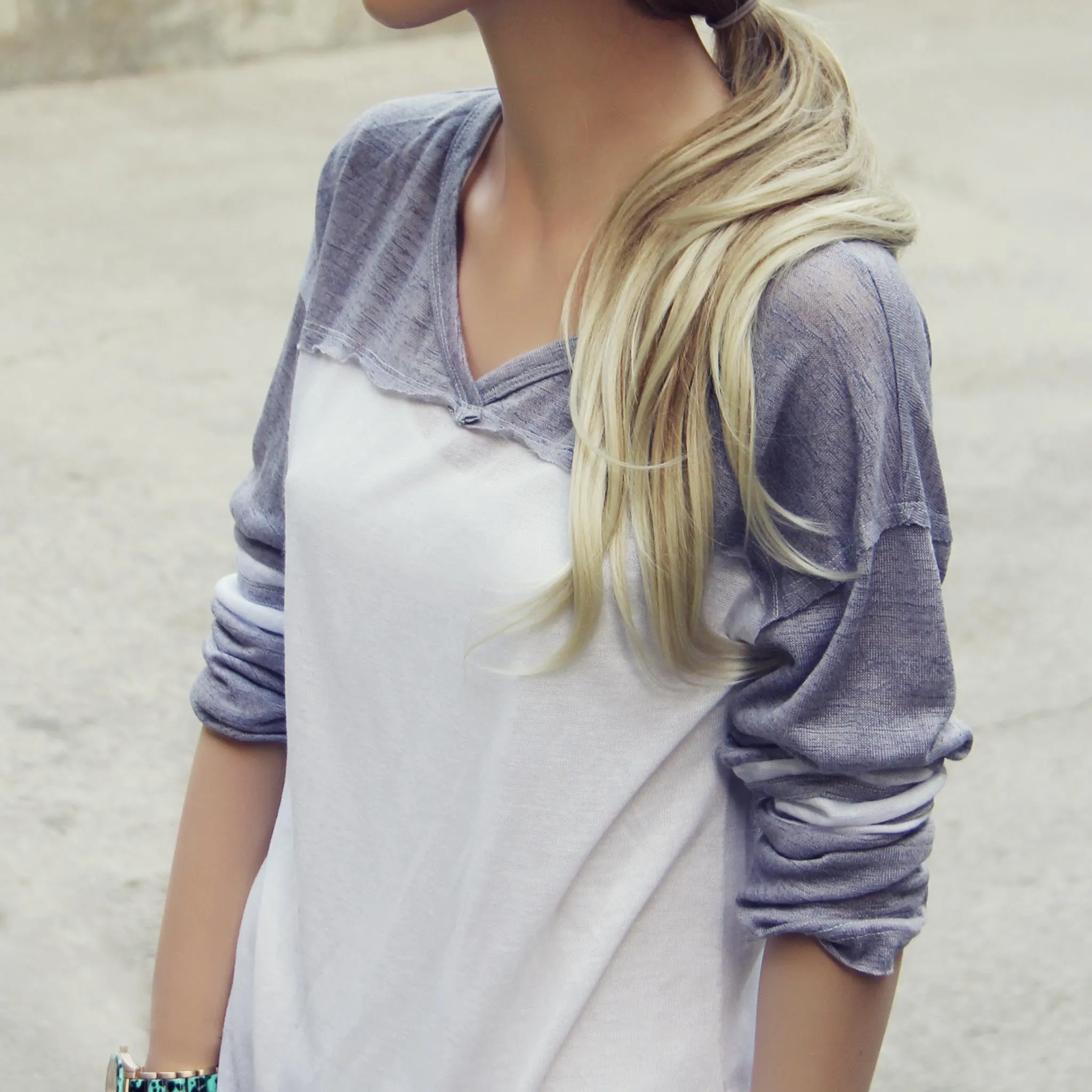 The Fenley Tee in Gray