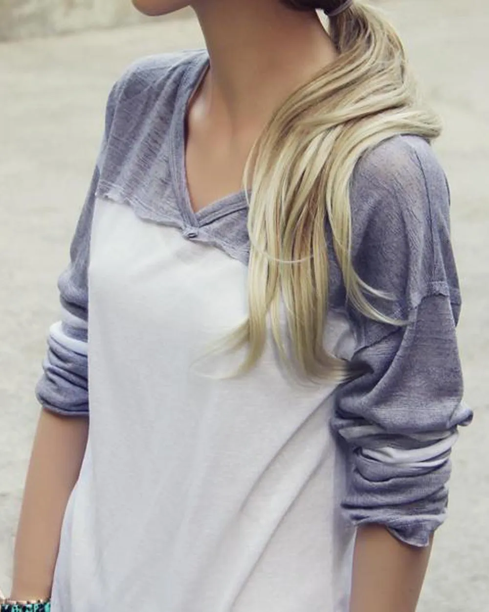The Fenley Tee in Gray
