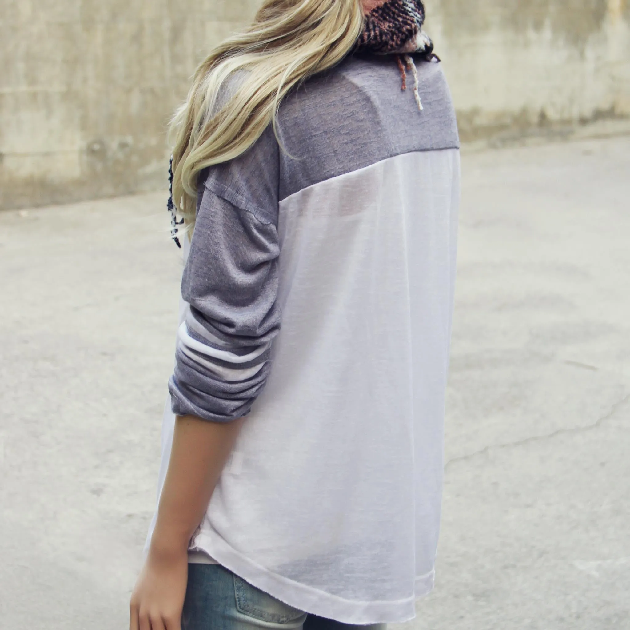 The Fenley Tee in Gray