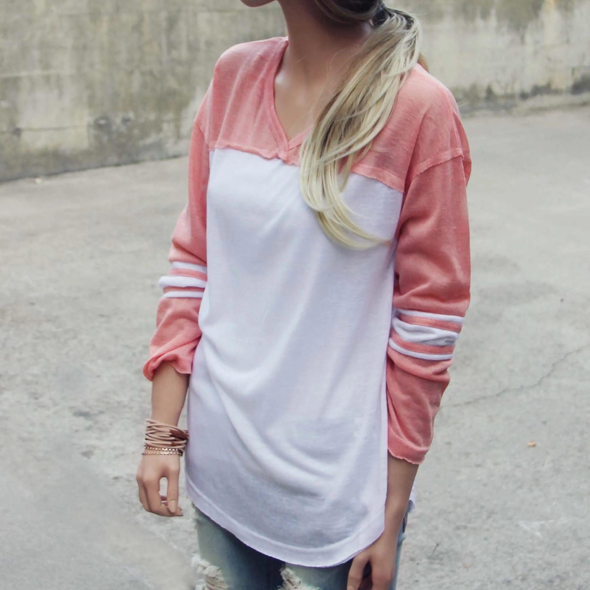 The Fenley Tee in Pink