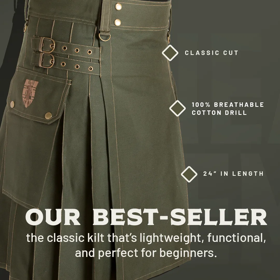 The Greenhorn Kilt - Navy