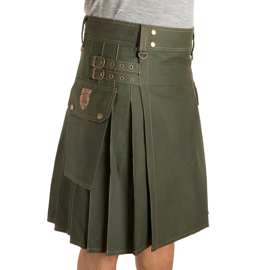 The Greenhorn Kilt - Olive