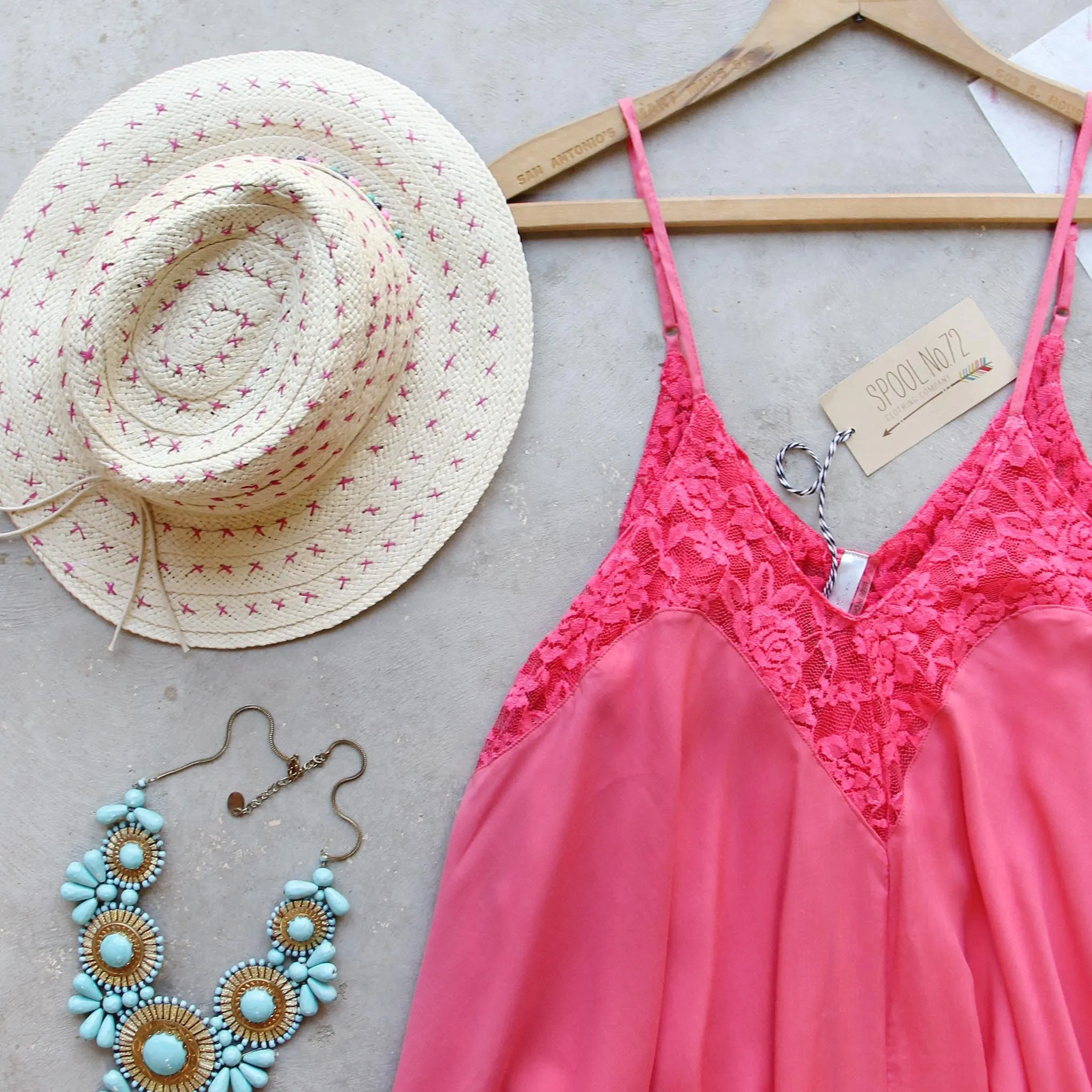 The Linden Layering Tank in Coral