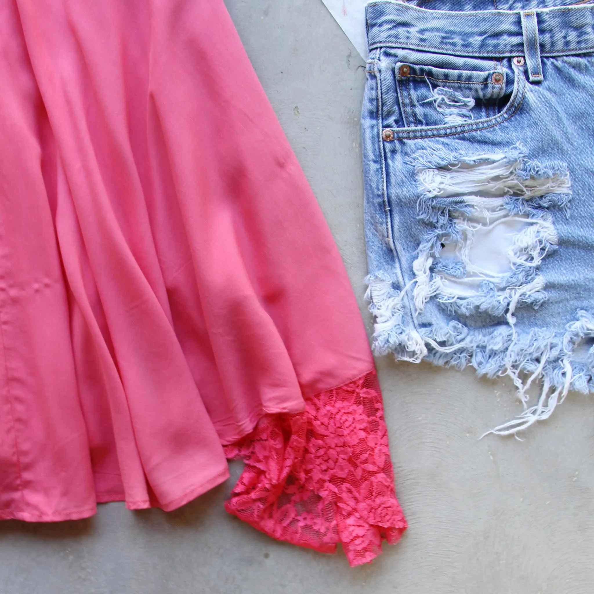 The Linden Layering Tank in Coral