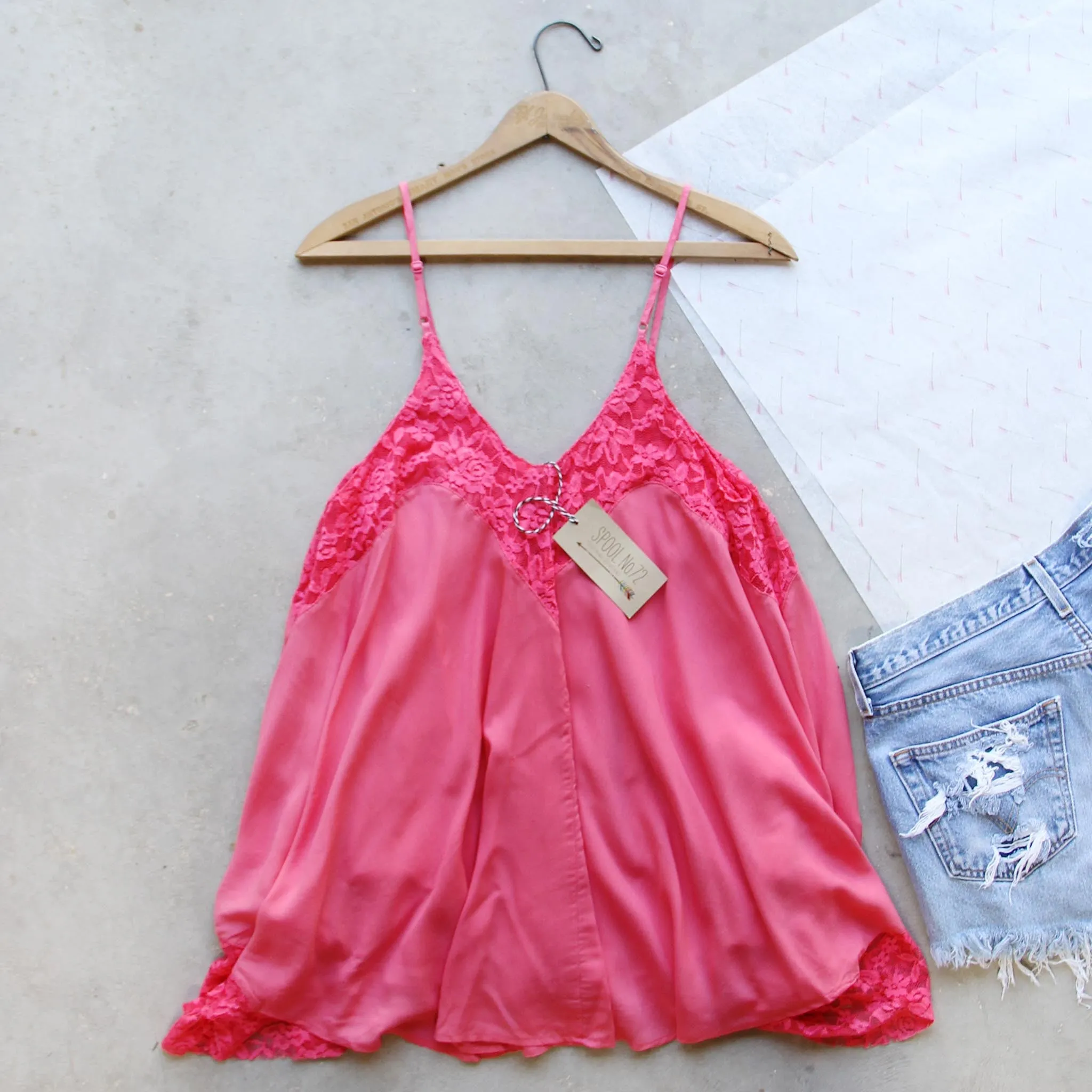The Linden Layering Tank in Coral