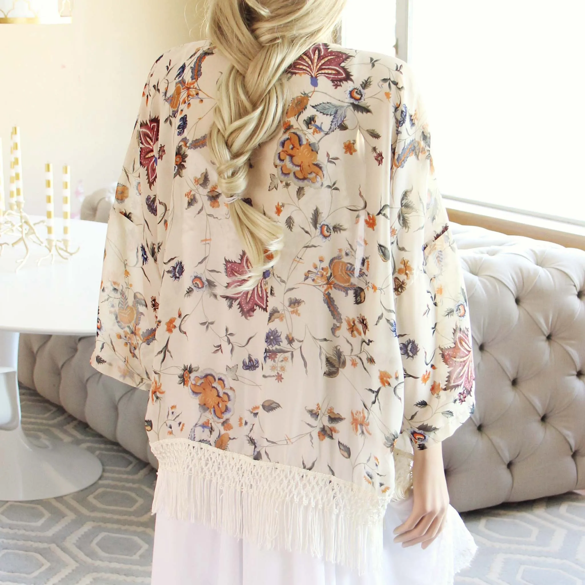 Trellis Fringe Duster