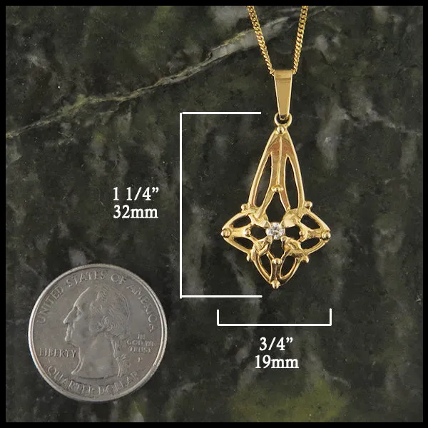 Trinity Star Set with Diamonds