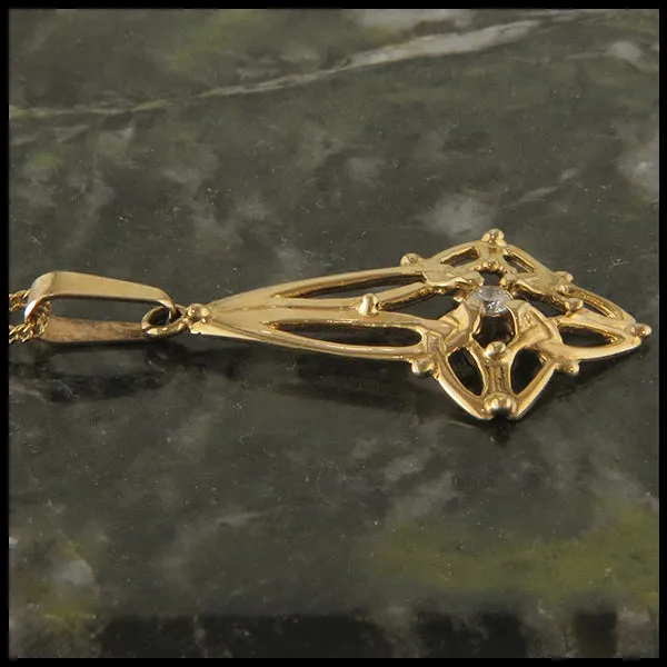 Trinity Star Set with Diamonds