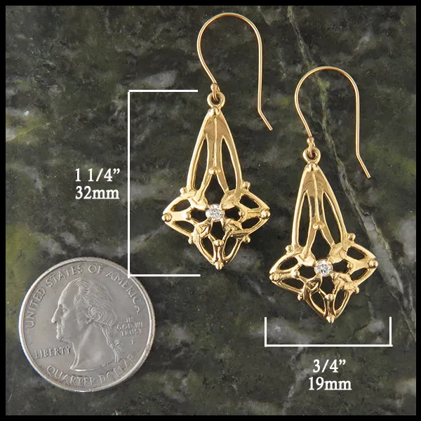 Trinity Star Set with Diamonds