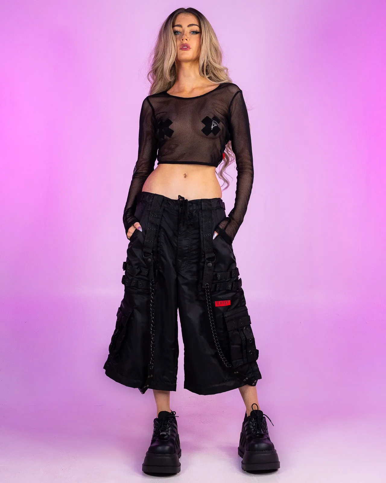 Tripp NYC Zip-Off Black Space Out Pants