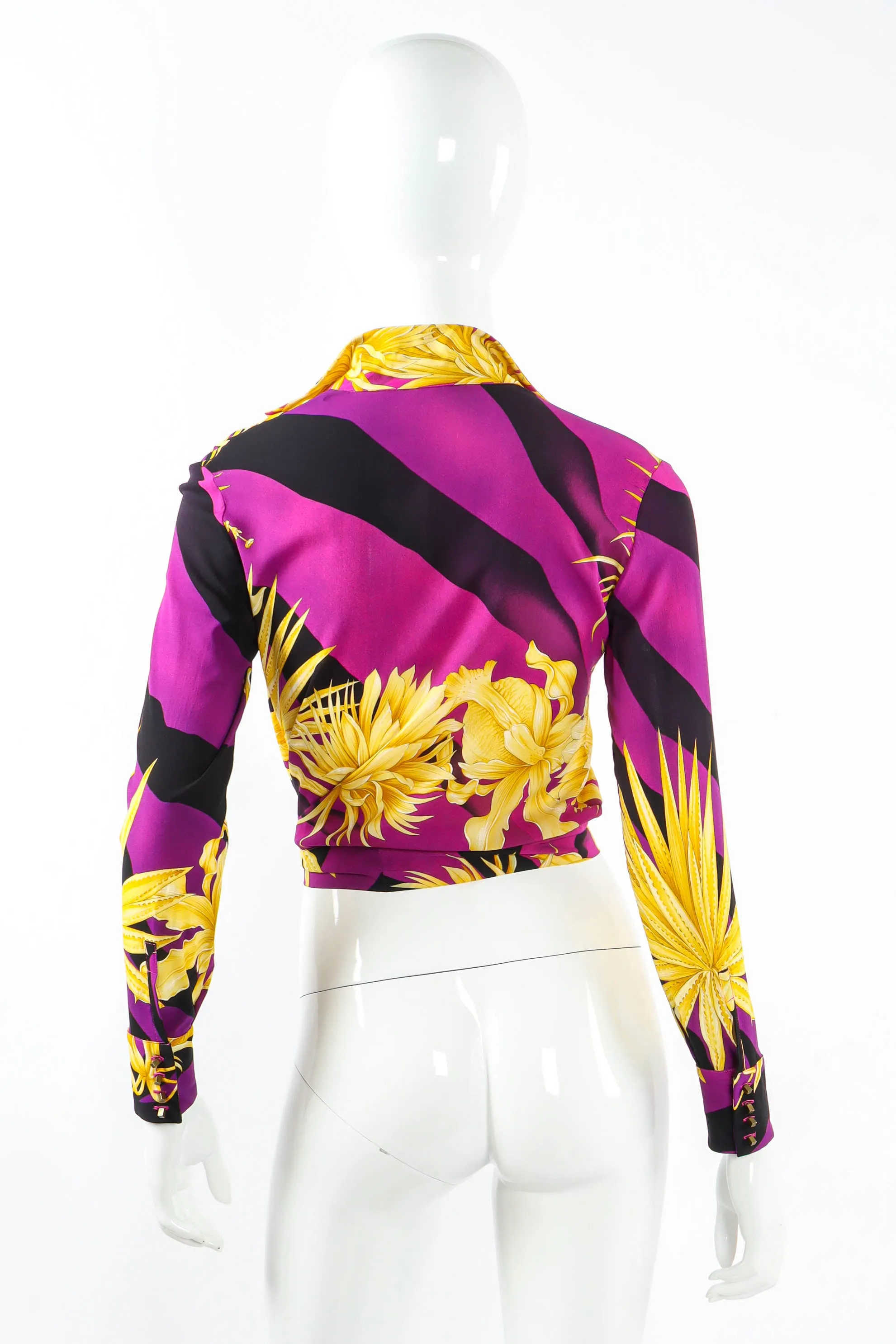 Tropical Flower Crop Blouse
