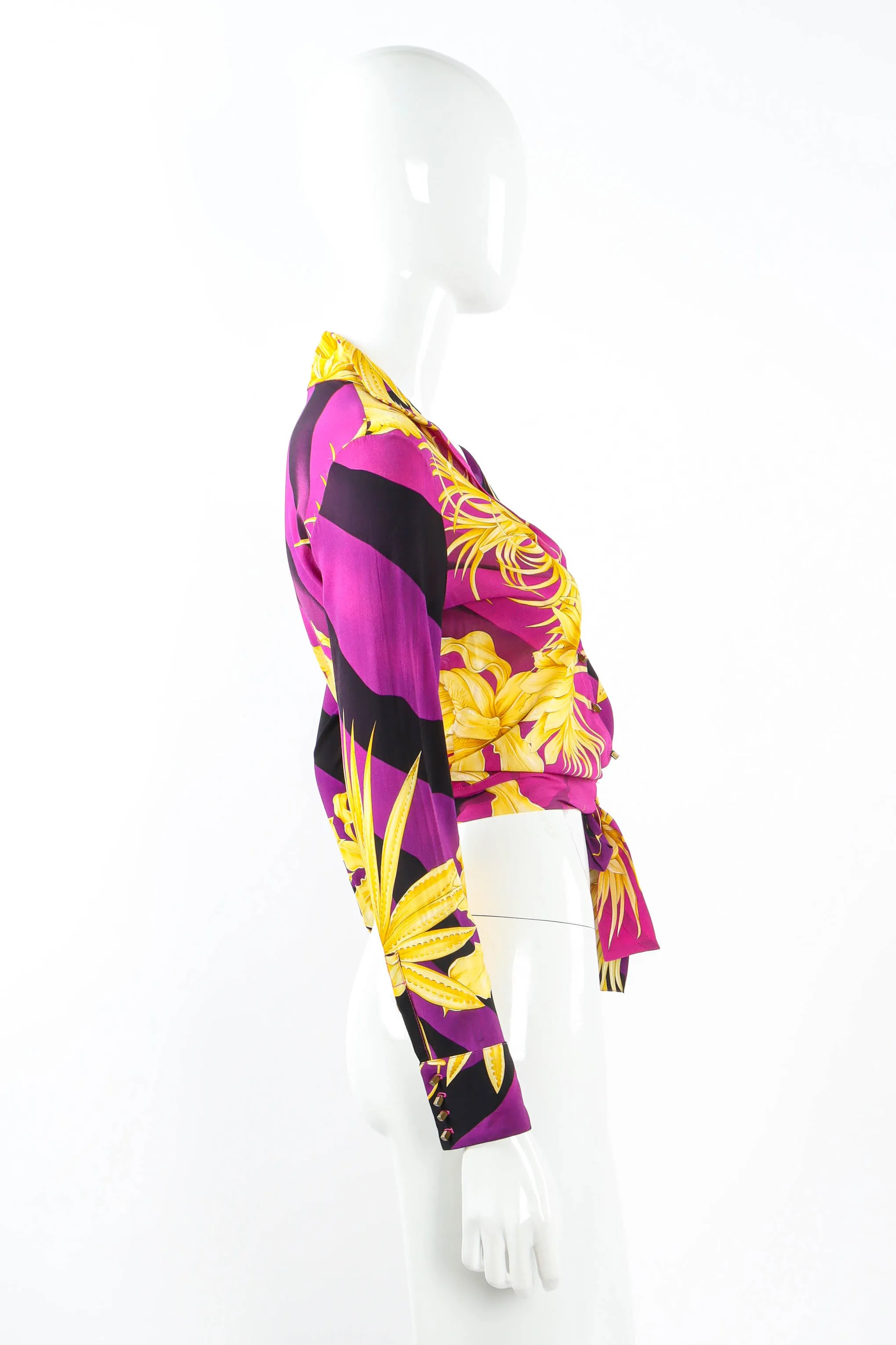 Tropical Flower Crop Blouse