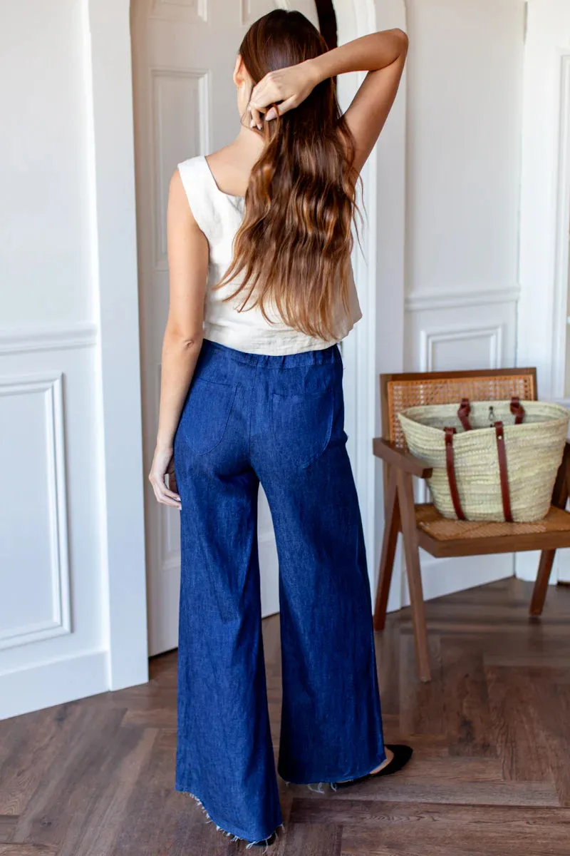 Tulip Wide Leg in Indigo