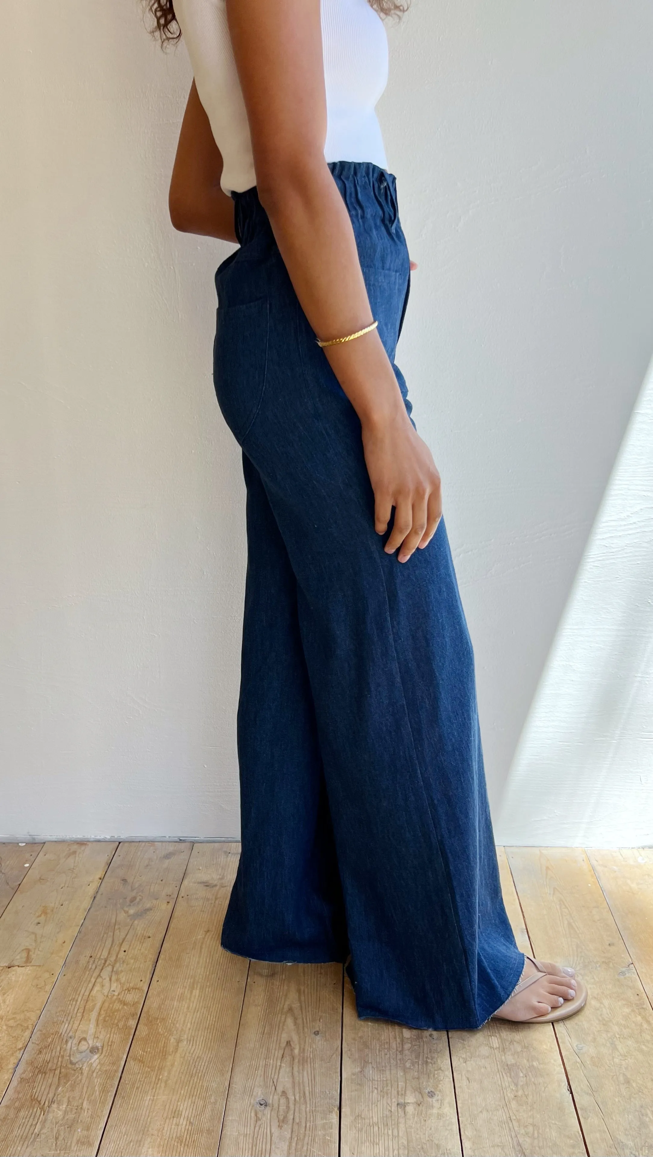 Tulip Wide Leg in Indigo