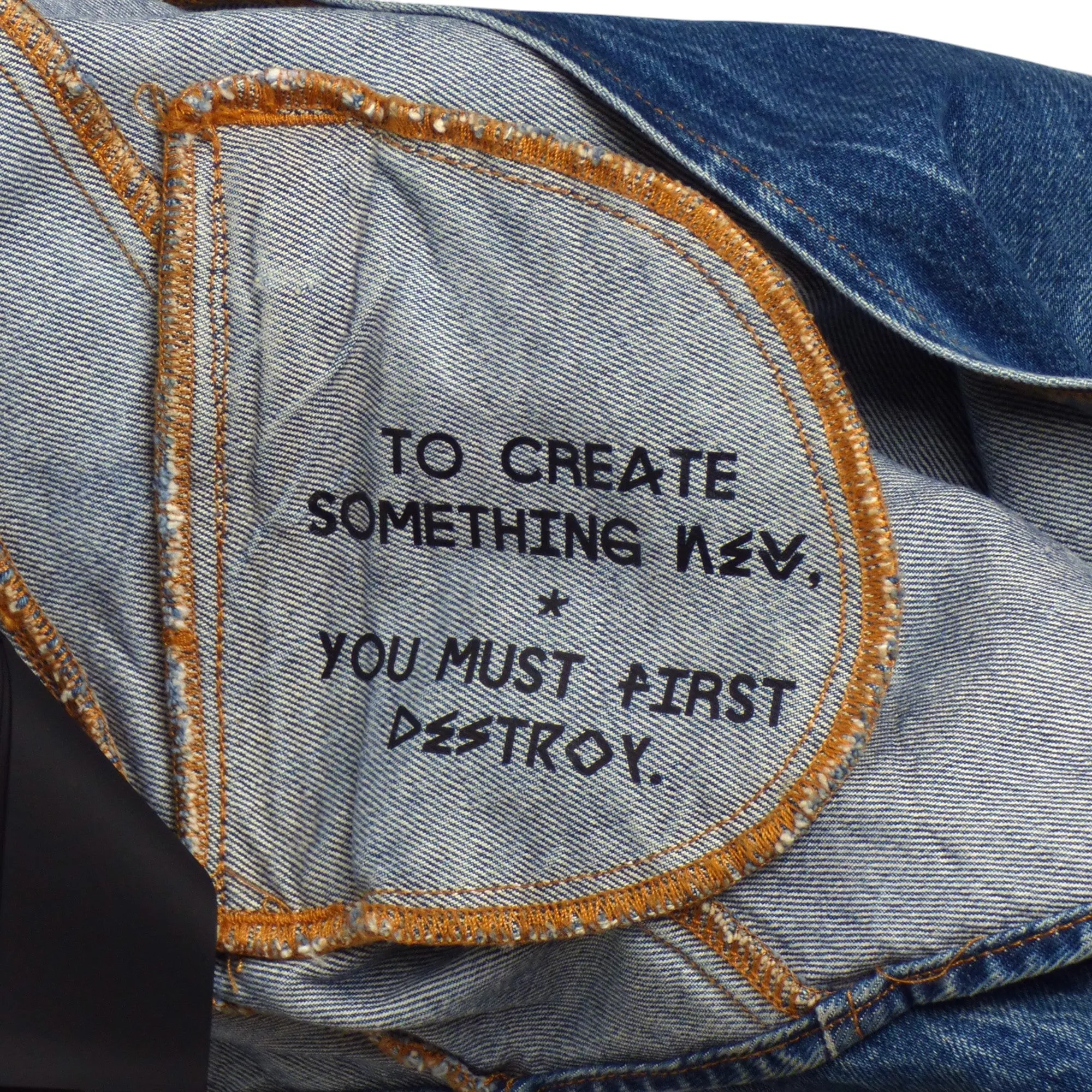UNRAVEL PROJECT- Lace Up Denim Jacket, Size 6