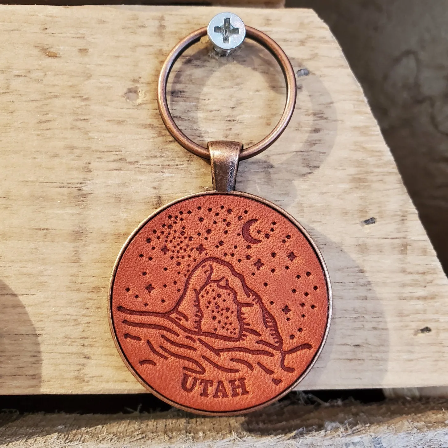 Utah Night Sky Keychain