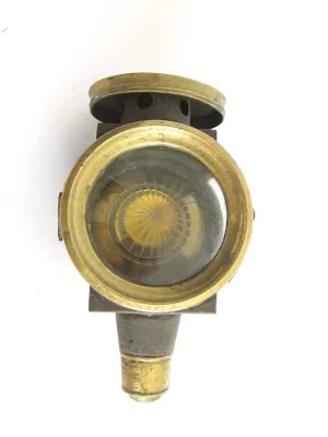 Victorian Brass Carriage Light Oil Lamp