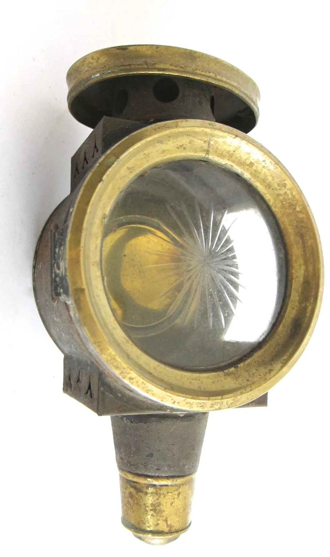 Victorian Brass Carriage Light Oil Lamp