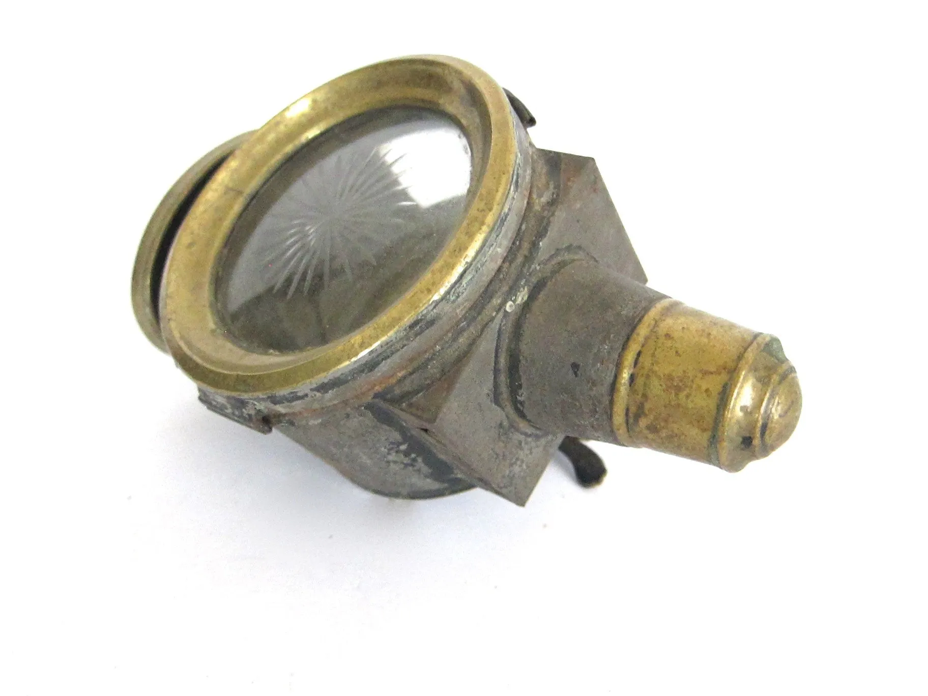 Victorian Brass Carriage Light Oil Lamp