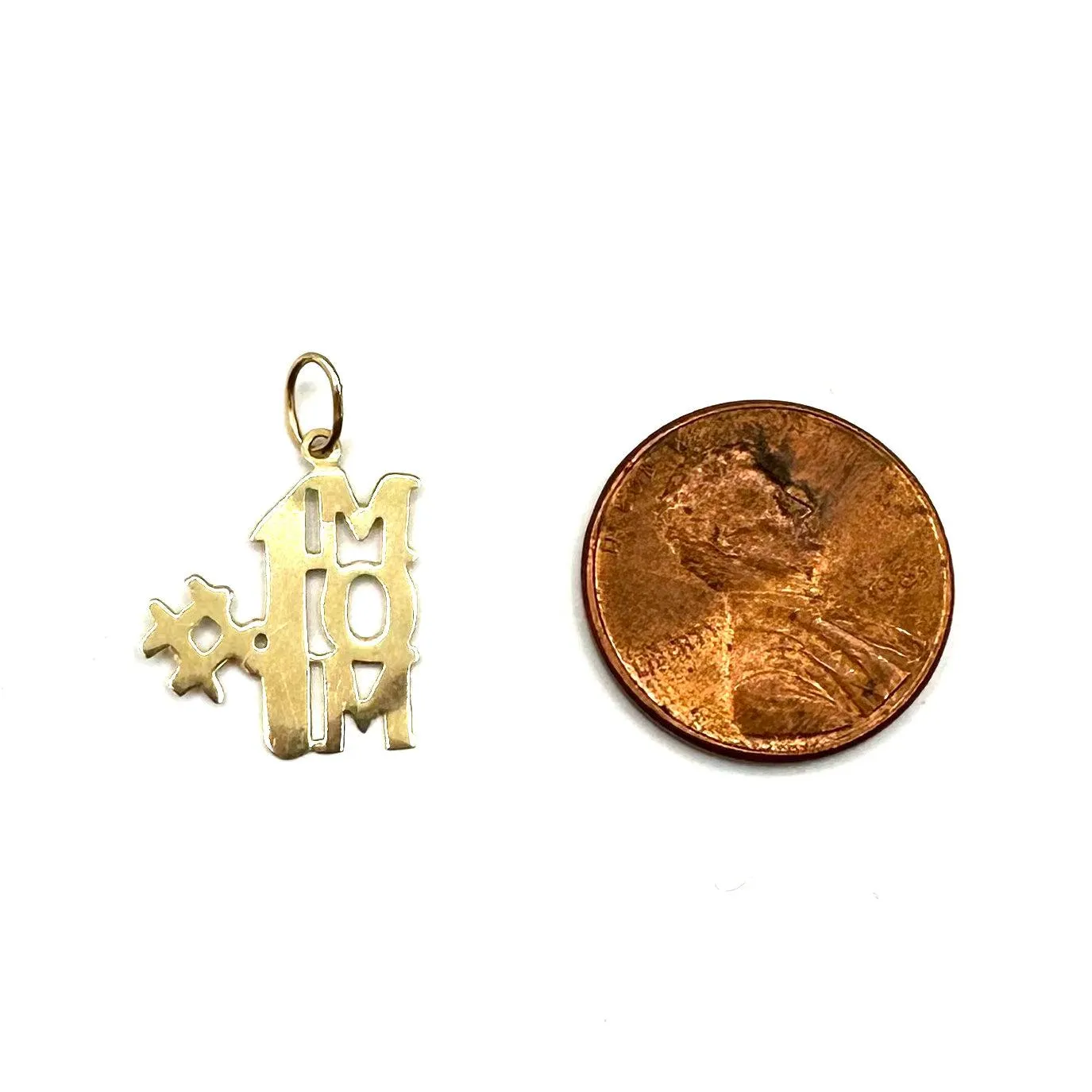 Vintage 14K #1 Mom Charm